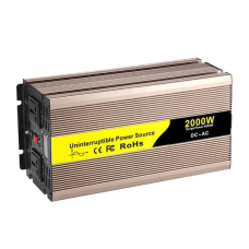 Чистий синусоїдальний інвертор (12v 220v) перетворювач 2000 Вт з функцією зарядки АКБ UPS