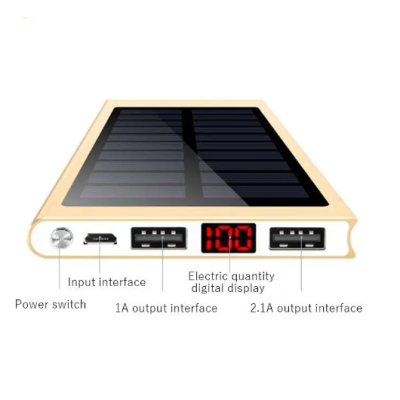 УМБ Power Bank на сонячній батареї 10000 mAh зарядний пристрій на дві повноцінні зарядки